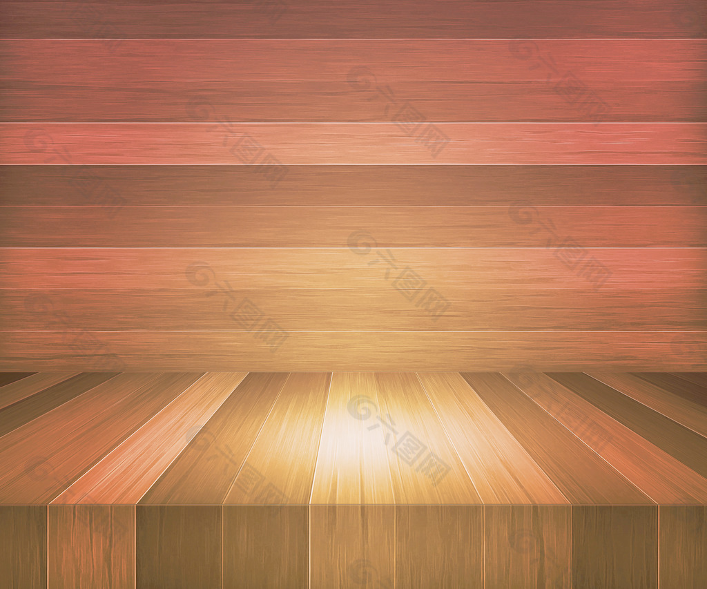橡木木质舞台背景