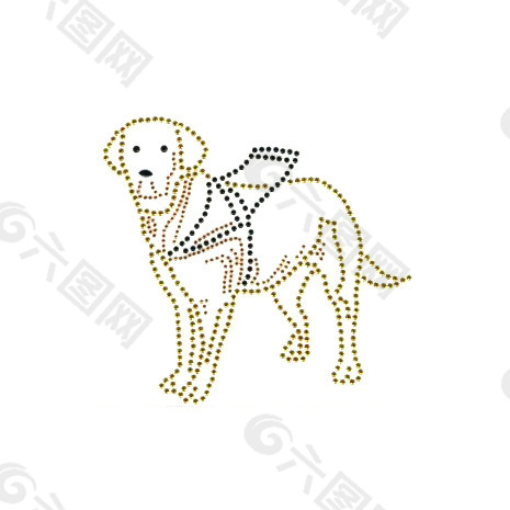 烫钻动物导盲犬免费素材产品工业素材免费下载 图片编号 六图网