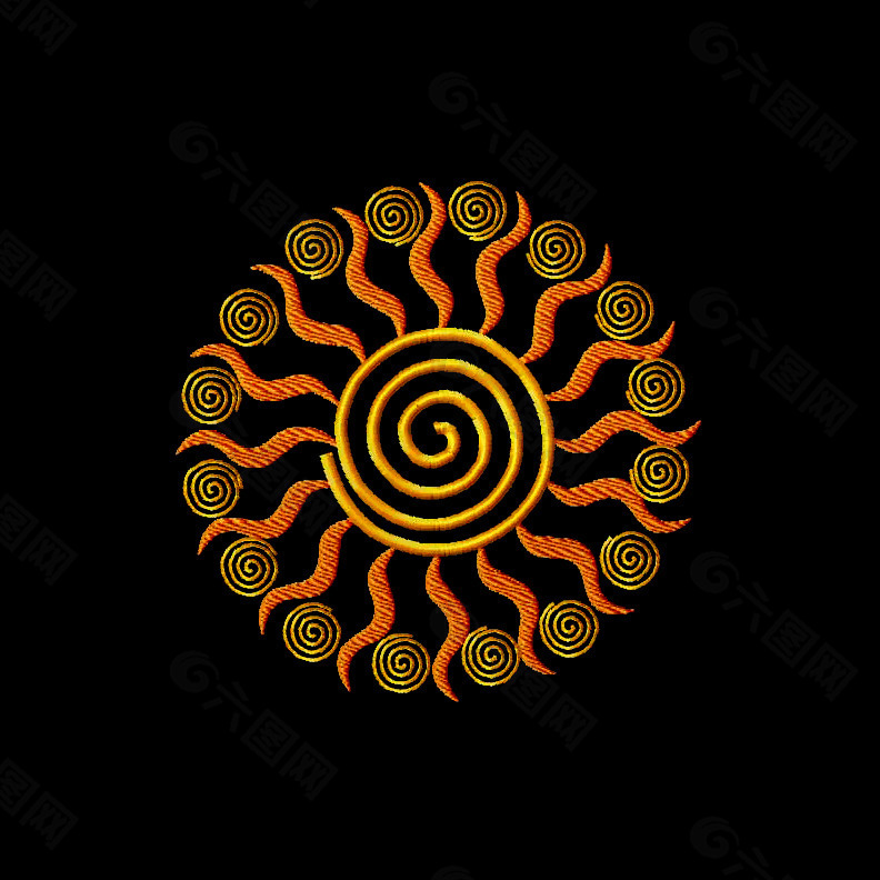 侗族太阳纹样图片