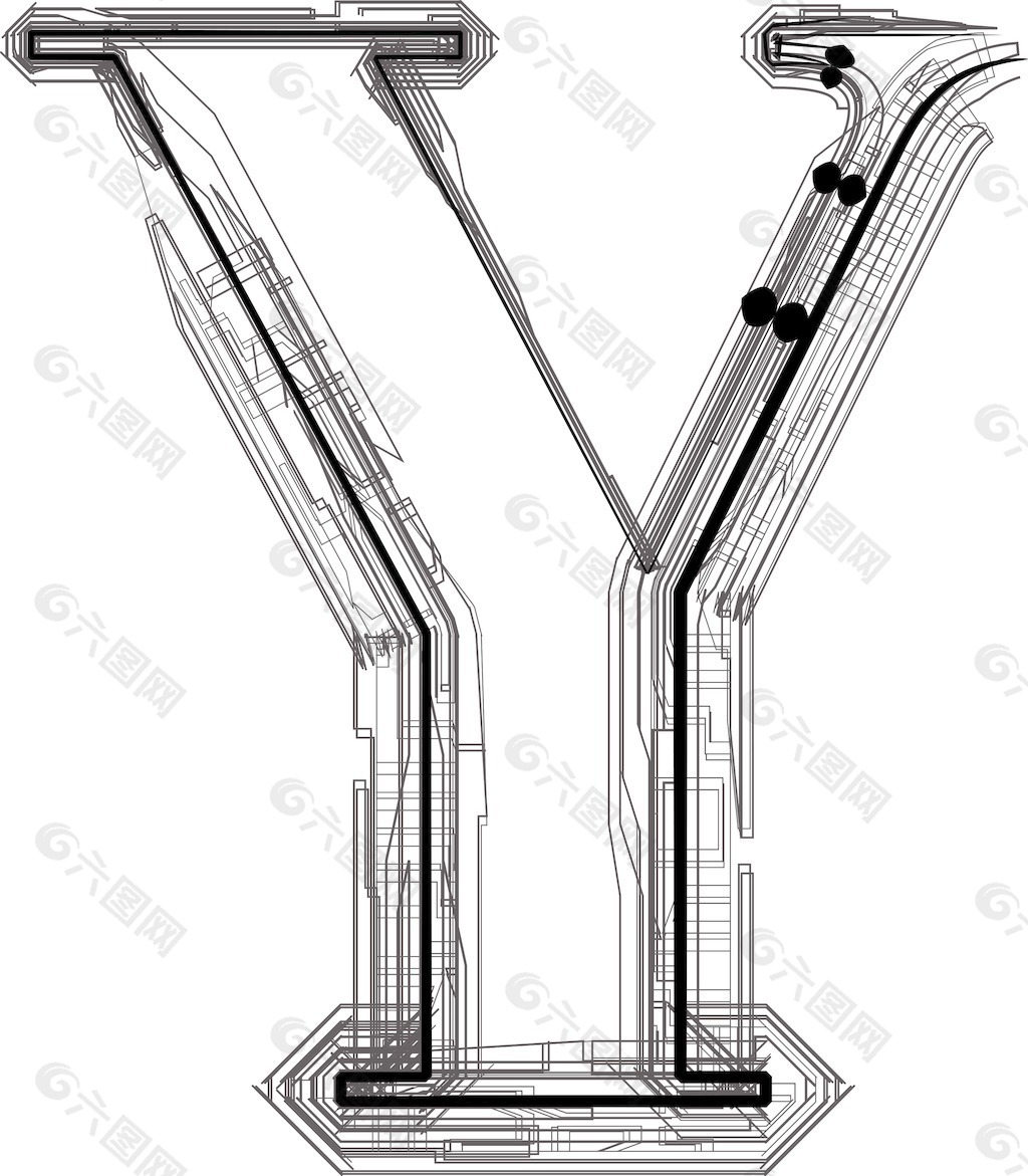 字体字母Y技术