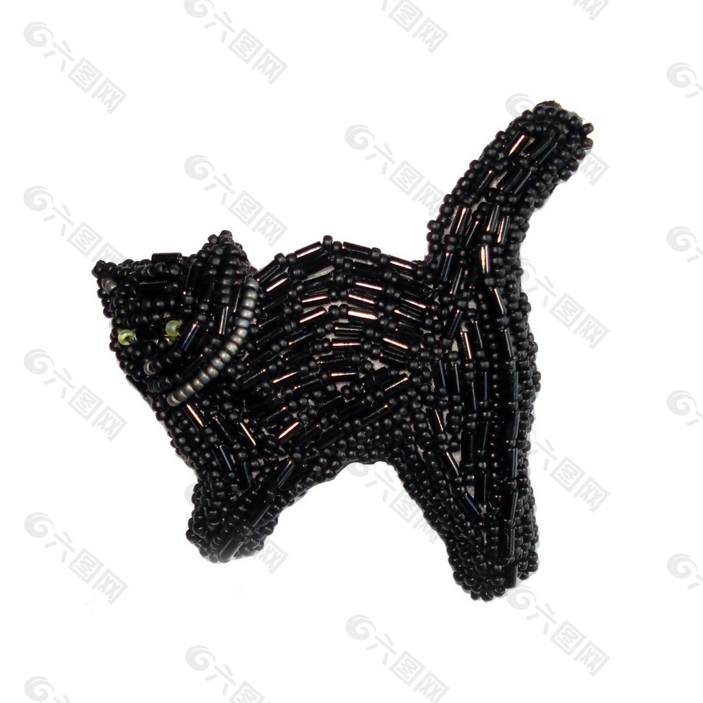 钉珠 动物 黑猫 免费素材