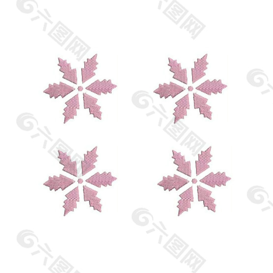 绣花 生活元素 雪花 免费素材