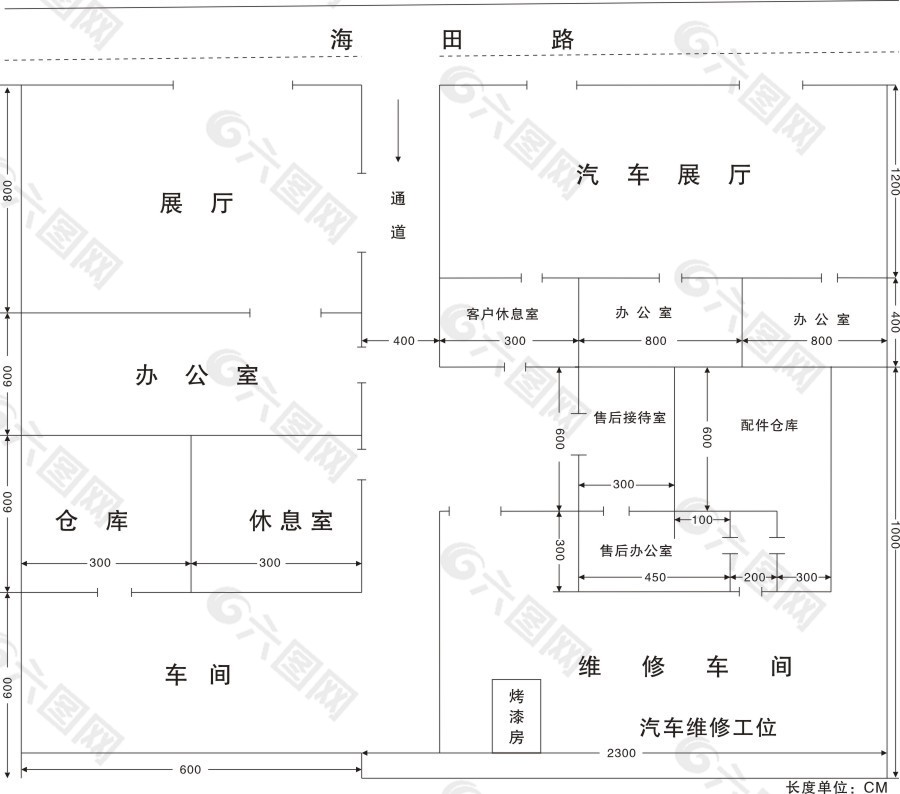 海田车展平面图