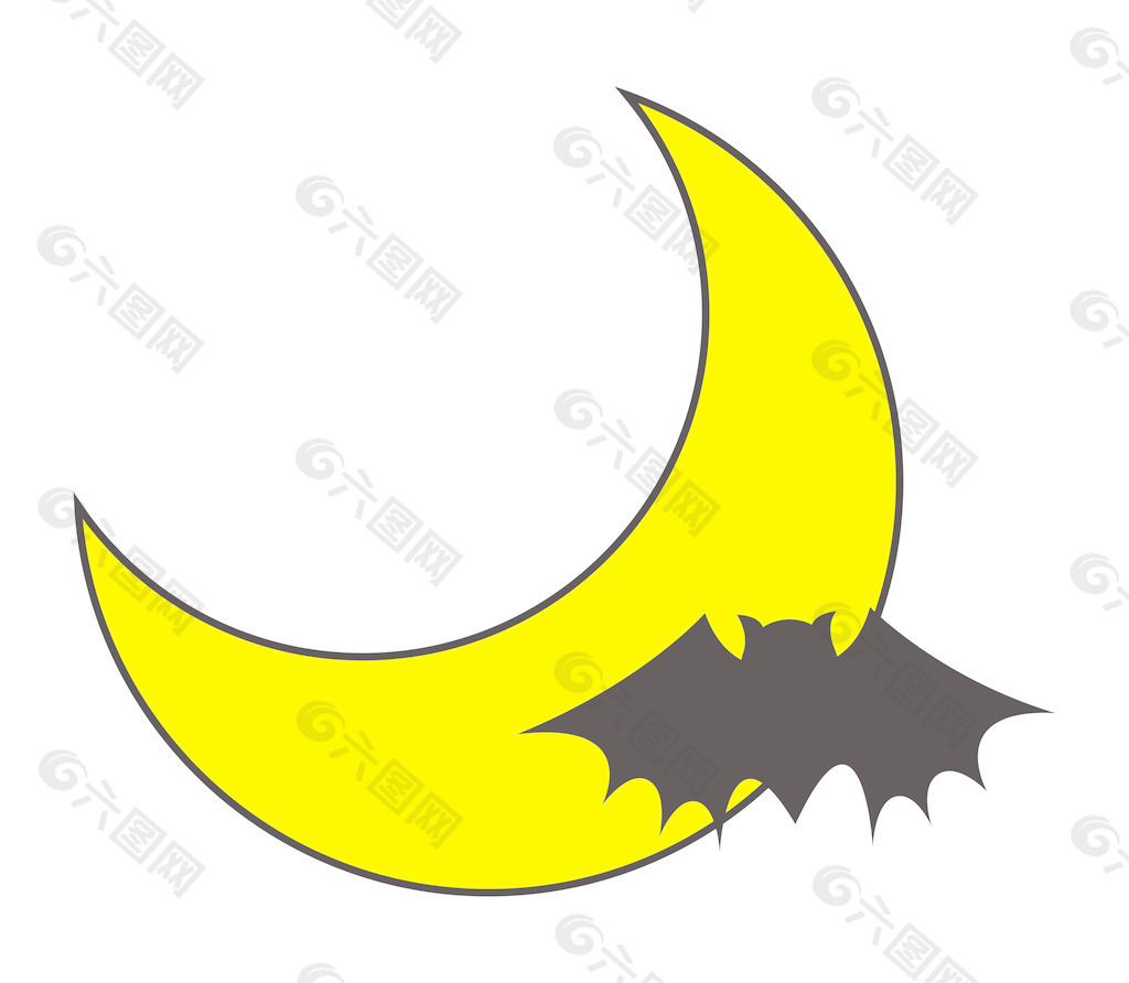蝙蝠在月光