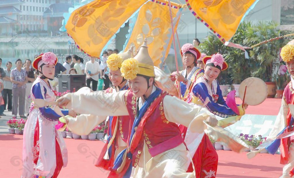 民族特色 舞蹈 象帽舞 朝鲜族舞蹈 民族文化 民族艺术图片