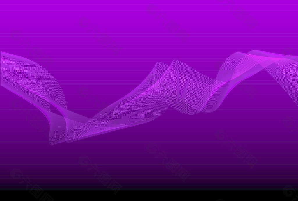 紫色的神秘的波浪形的学术背景矢量
