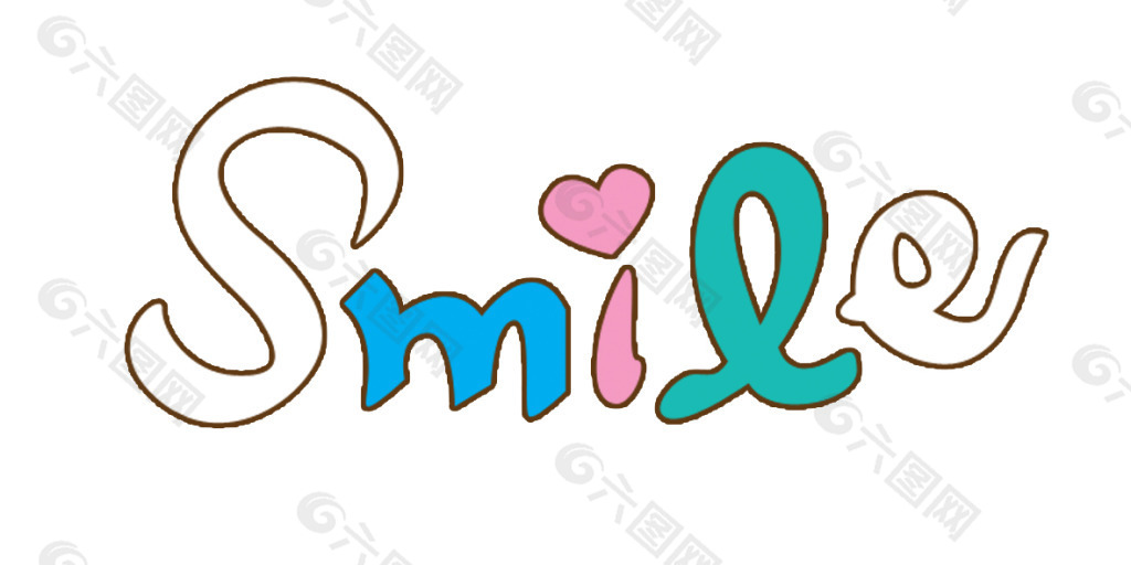 smile艺术字