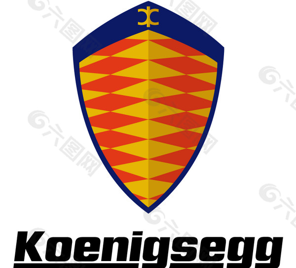 Koenigsegg logo设计欣赏 Koenigsegg汽车logo大全下载标志设计欣赏