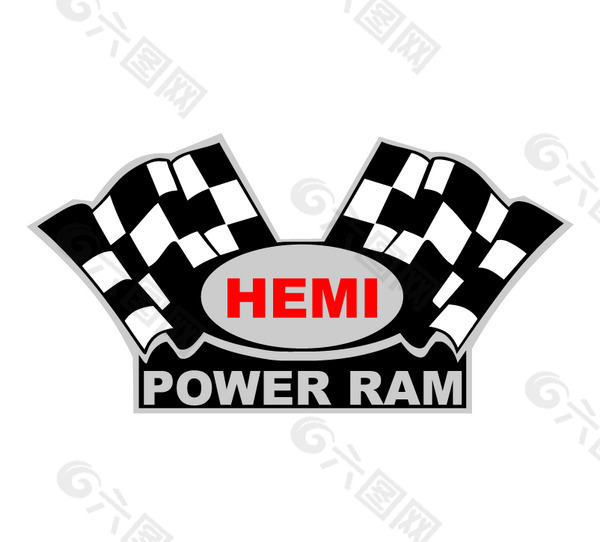 Hemi_Power_Ram logo设计欣赏 Hemi_Power_Ram矢量名车标志下载标志设计欣赏