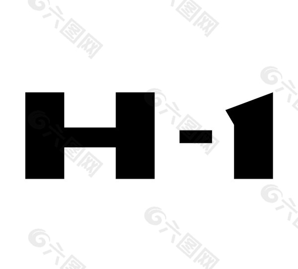H-1 logo设计欣赏 H-1矢量名车标志下载标志设计欣赏