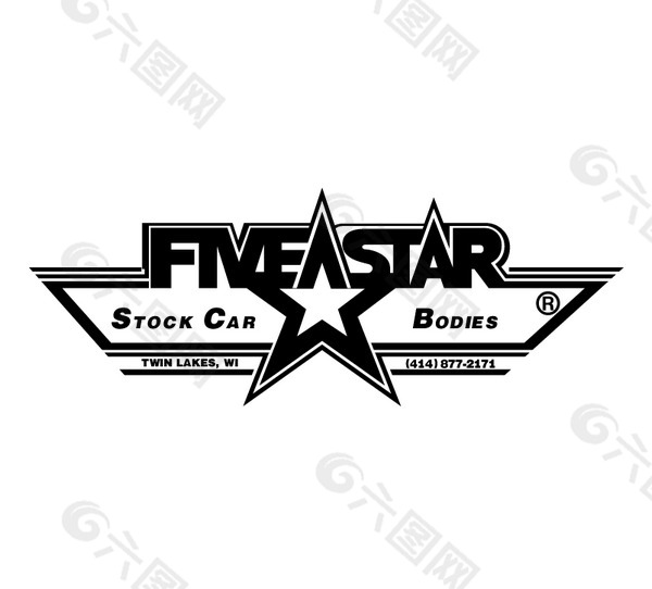 Five_Star logo设计欣赏 Five_Star矢量名车标志下载标志设计欣赏