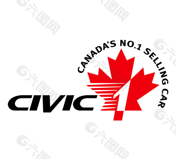 Civic(1) logo设计欣赏 Civic(1)名车标志欣赏下载标志设计欣赏