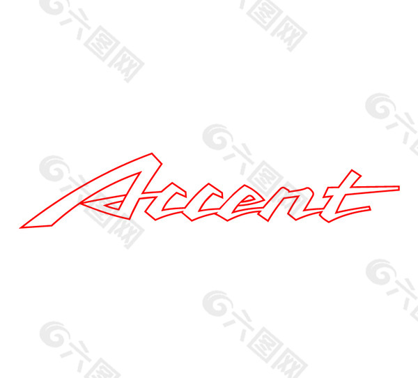 Accent logo设计欣赏 Accent汽车标志大全下载标志设计欣赏