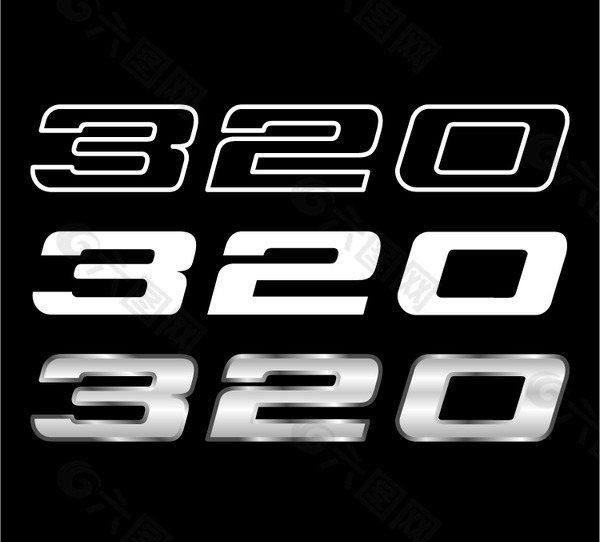 320 logo设计欣赏 320汽车标志大全下载标志设计欣赏