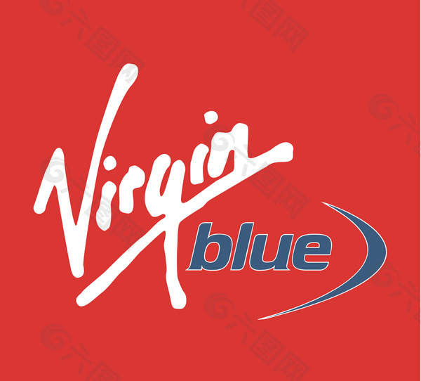 Virgin_Blue logo设计欣赏 Virgin_Blue民航标志下载标志设计欣赏