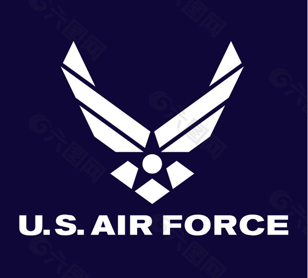 US_Air_Force logo设计欣赏 US_Air_Force民航标志下载标志设计欣赏