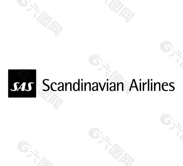 SAS(3) logo设计欣赏 SAS(3)航空标志下载标志设计欣赏