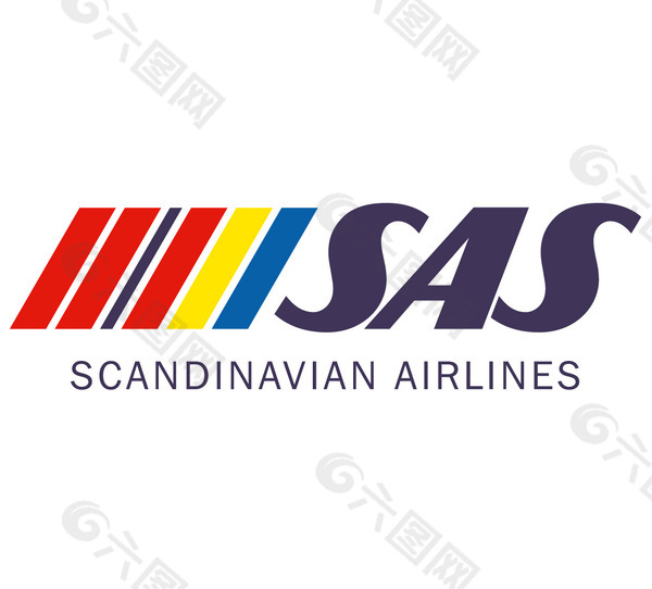 SAS(1) logo设计欣赏 SAS(1)民航业LOGO下载标志设计欣赏