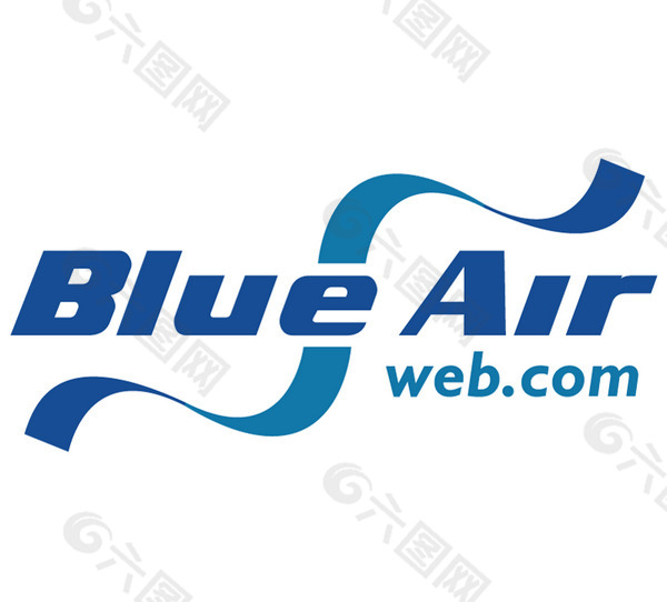 blue_air logo設計欣賞 blue_air民航公司logo下載標誌設計欣賞