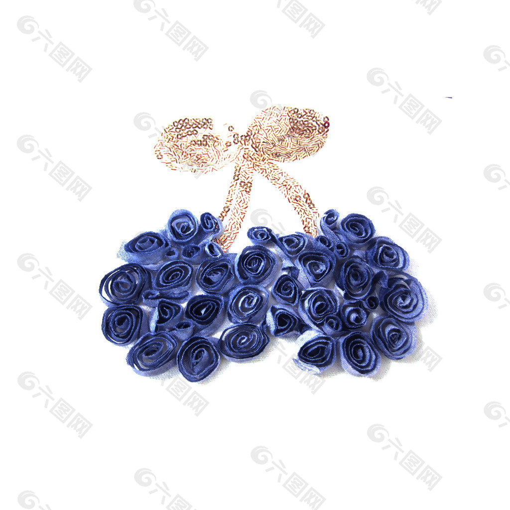 亮片 植物 花朵 蓝色妖姬 免费素材