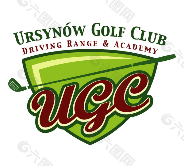 Ursynow Golf Club 3 logo设计欣赏 Ursynow Golf Club 3下载标志设计欣赏
