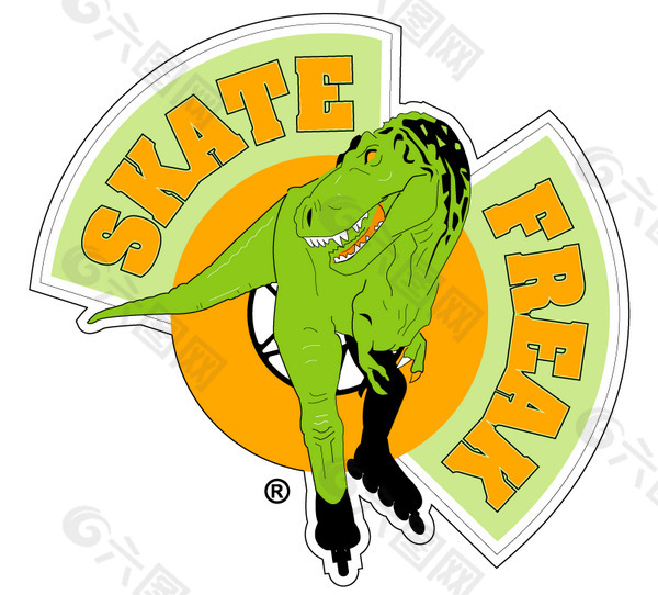 Skate Freak logo设计欣赏 Skate Freak下载标志设计欣赏