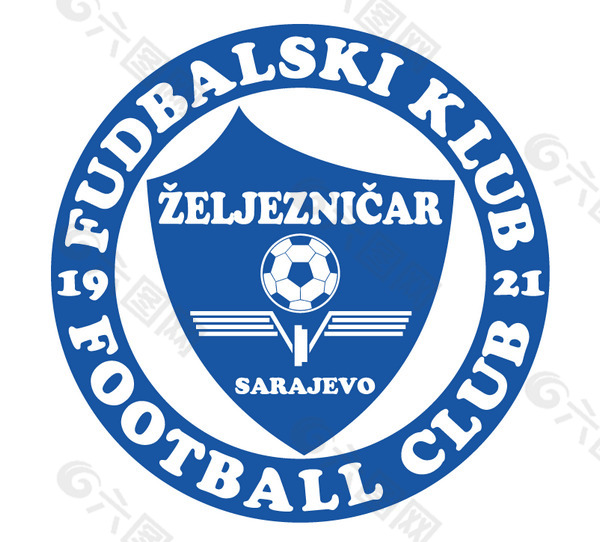 FK Zeljeznicar logo设计欣赏 FK Zeljeznicar下载标志设计欣赏