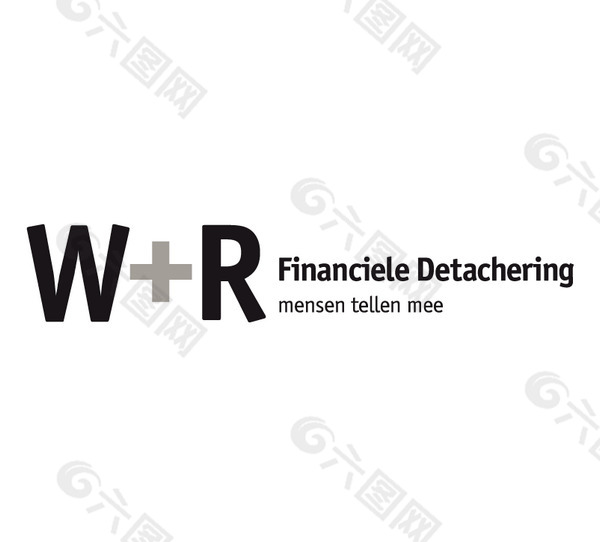 W R Financiele Detachering logo设计欣赏 W R Financiele Detachering下载标志设计欣赏