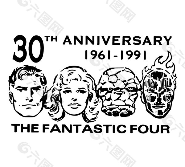 The Fantastic Four logo设计欣赏 The Fantastic Four下载标志设计欣赏
