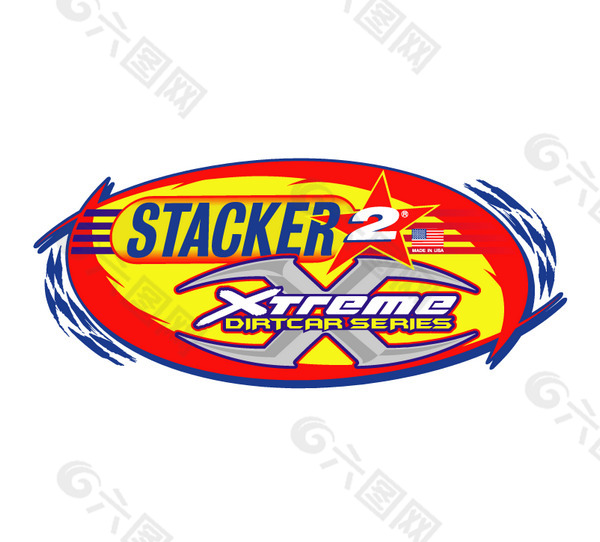 Stacker 2 Extreme Dirtcar Series logo设计欣赏 Stacker 2 Extreme Dirtcar Series下载标志设计欣赏