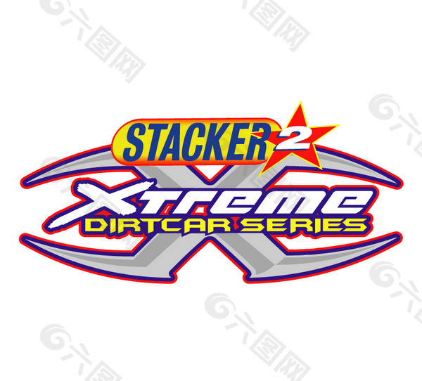 Stacker 2 Extreme Dirtcar Series 2 logo设计欣赏 Stacker 2 Extreme Dirtcar Series 2下载标志设计欣赏