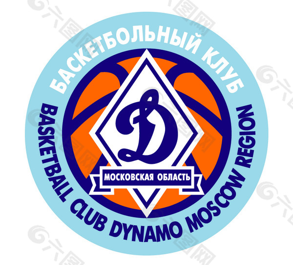 Basketball Club Dynamo Moscow Region logo设计欣赏 Basketball Club Dynamo Moscow Region下载标志设计欣赏
