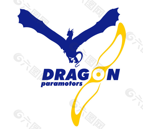 Dragon Paramotors logo设计欣赏 Dragon Paramotors下载标志设计欣赏