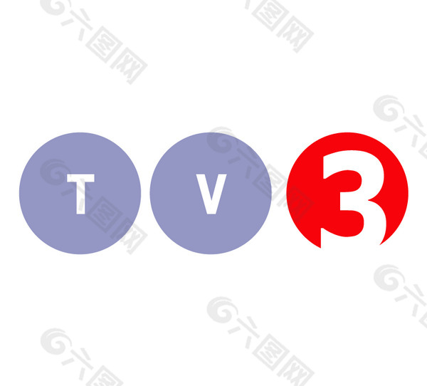 TV 3 logo设计欣赏 TV 3下载标志设计欣赏
