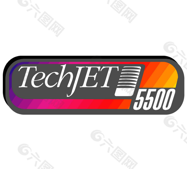 TechJET 5500 logo设计欣赏 TechJET 5500下载标志设计欣赏