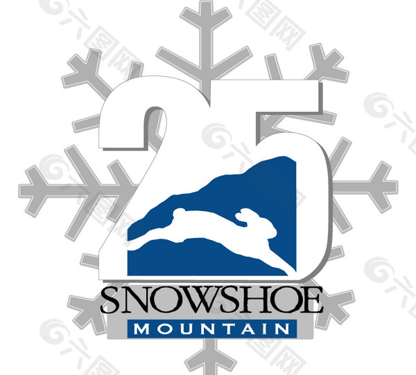 Snowshoe Mountain 25 logo设计欣赏 Snowshoe Mountain 25下载标志设计欣赏