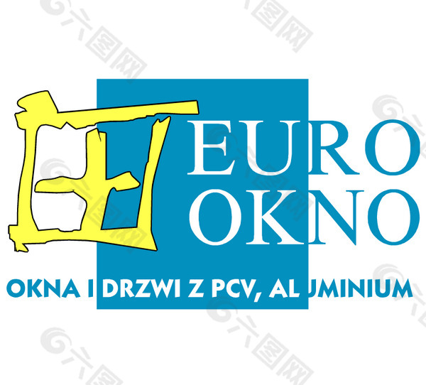 Euro Okno logo设计欣赏 Euro Okno下载标志设计欣赏