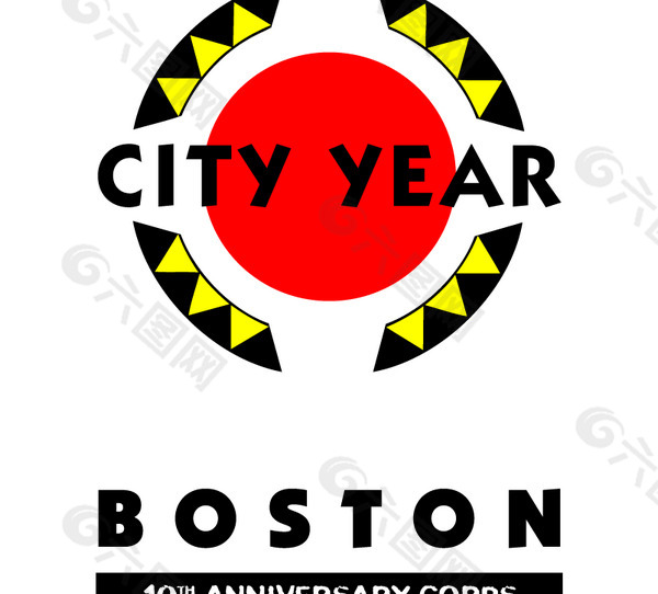 City Year Boston logo设计欣赏 City Year Boston下载标志设计欣赏