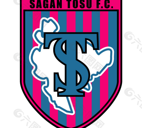 sagan tosu logo設計欣賞 足球隊隊徽logo設計 - sagan tosu下載標誌