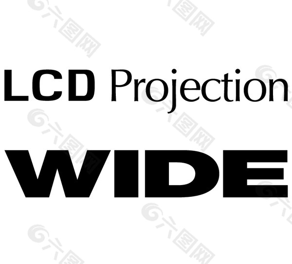 LCD Projection Wide logo设计欣赏 传统企业标志设计 - LCD Projection Wide下载标志设计欣赏
