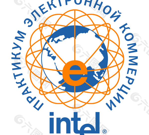 Intel eCommers logo设计欣赏 传统企业标志设计 - Intel eCommers下载标志设计欣赏
