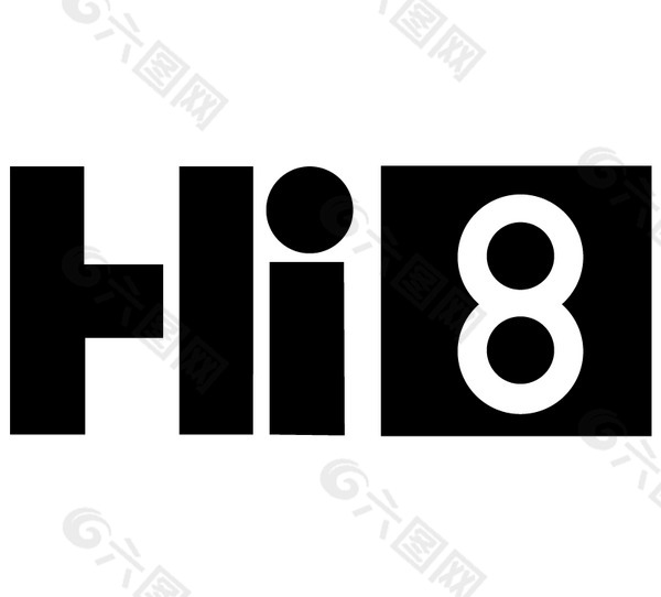 Hi8 logo设计欣赏 电脑相关行业LOGO标志 - Hi8下载标志设计欣赏