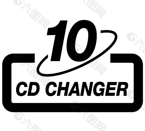 CD changer 10 logo设计欣赏 电脑相关行业LOGO标志 - CD changer 10下载标志设计欣赏
