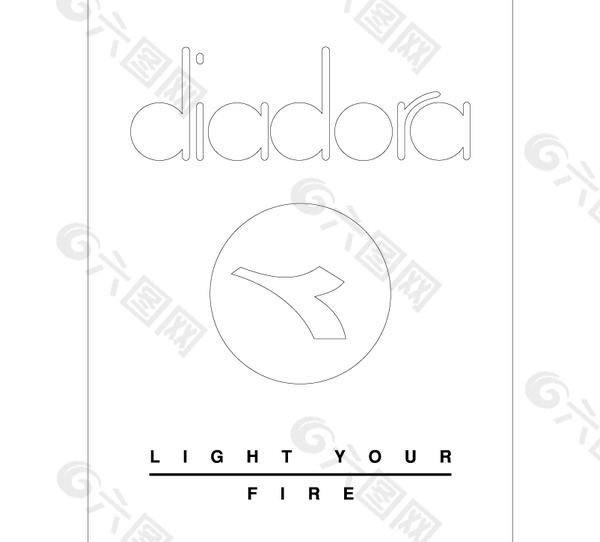 Diadora logo设计欣赏 足球和IT公司标志 - Diadora下载标志设计欣赏
