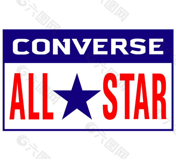 Converse All Star logo设计欣赏 足球和娱乐相关标志 - Converse All Star下载标志设计欣赏