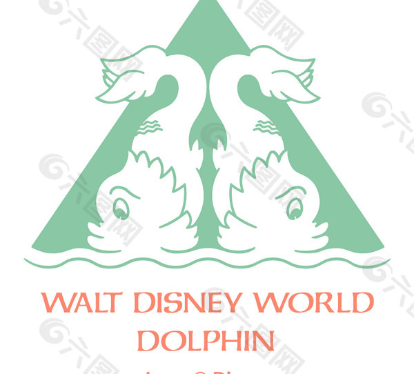 Walt Disney World Dolphin logo设计欣赏 足球和娱乐相关标志 - Walt Disney World Dolphin下载标志设计欣赏
