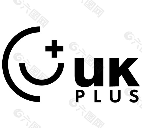 UK Plus logo设计欣赏 网站LOGO设计 - UK Plus下载标志设计欣赏