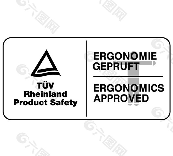 TUV Ergonomics logo设计欣赏 网站LOGO设计 - TUV Ergonomics下载标志设计欣赏