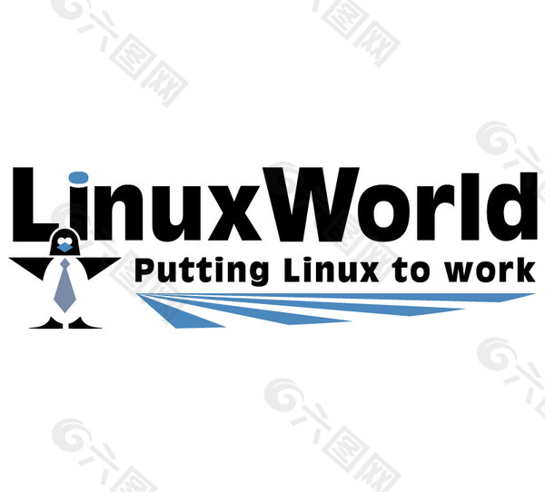 LinuxWorld logo设计欣赏 IT公司标志案例 - LinuxWorld下载标志设计欣赏