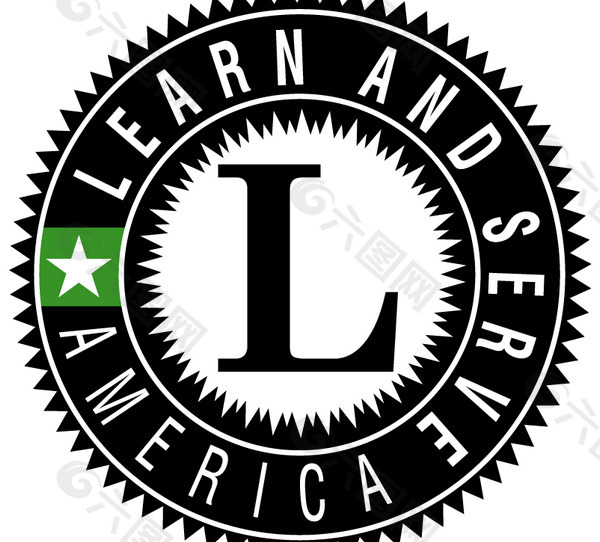 Learn and Serve America logo设计欣赏 IT公司标志案例 - Learn and Serve America下载标志设计欣赏